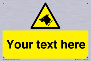 Custom Warning: Guard dog